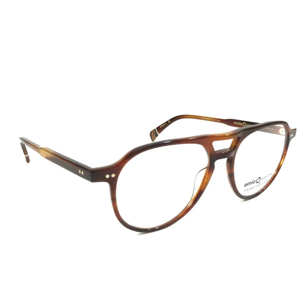 Etnia Barcelona Eyeglasses Frames ES MERCADAL HVRD Havana Red Aviator 52-17-145
